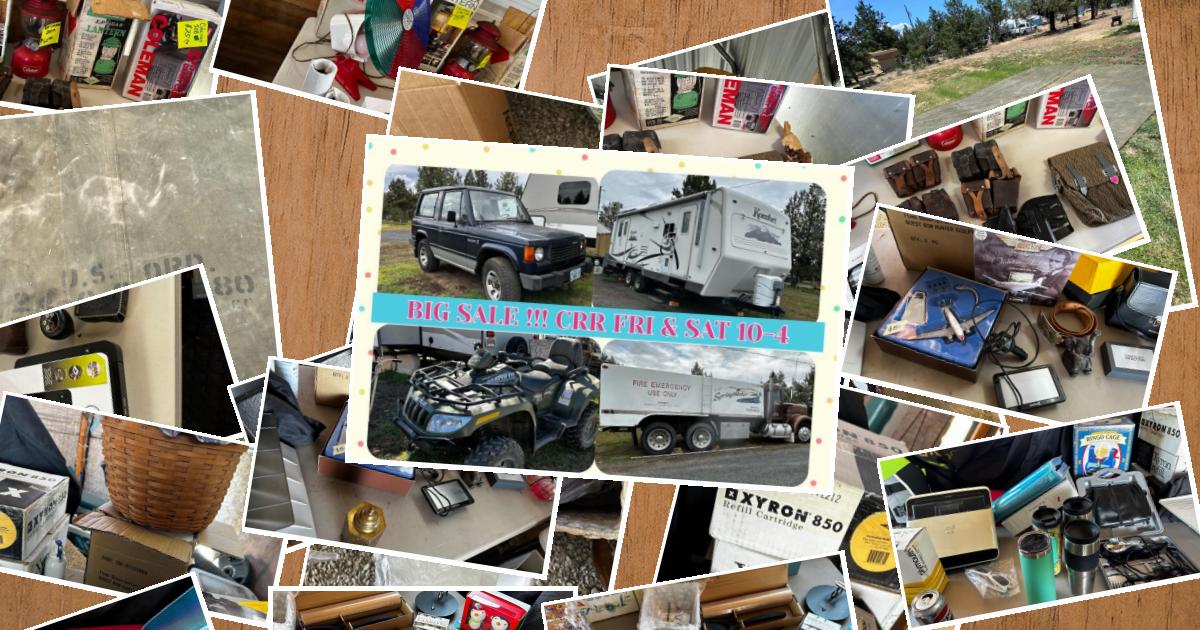 DEAL DAY ESTATE SALE SUNDAY 102 Crooked River Ranch