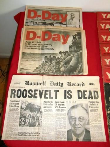 Newspaper Headline: Roosevelt is Dead