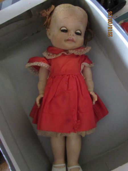 Creepy Doll in Red Dress