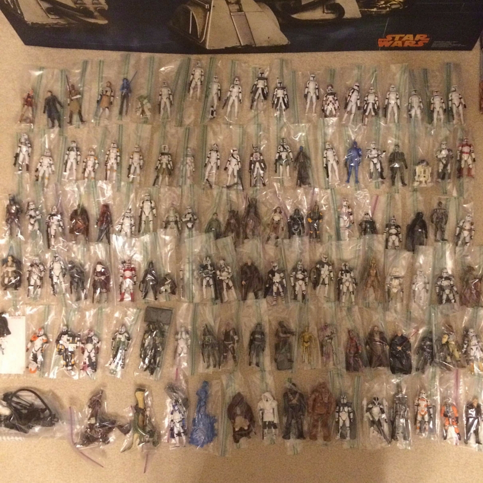 Star Wars The Clone Wars figures in Plastic