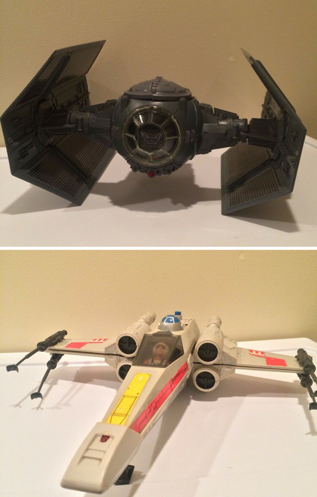 Star Wars Tie Fighter and X-wing