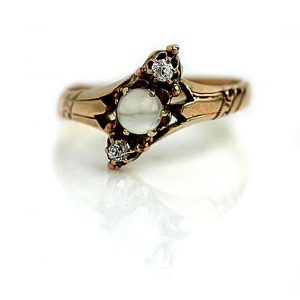 Vintage Engagement Rings_Victorian Moonstone