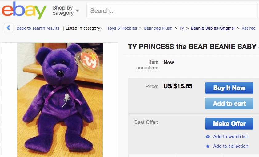 Beanie Babies Princess the BEar