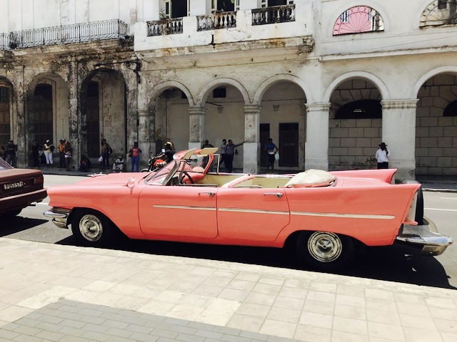 Classic Cars - Pink convertible