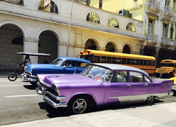 Classic cars - purple