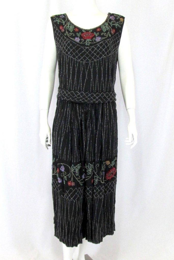 Vintage Black Flapper Dress