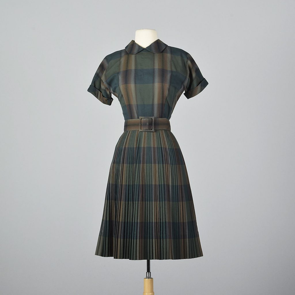 Vintage Plaid Dress