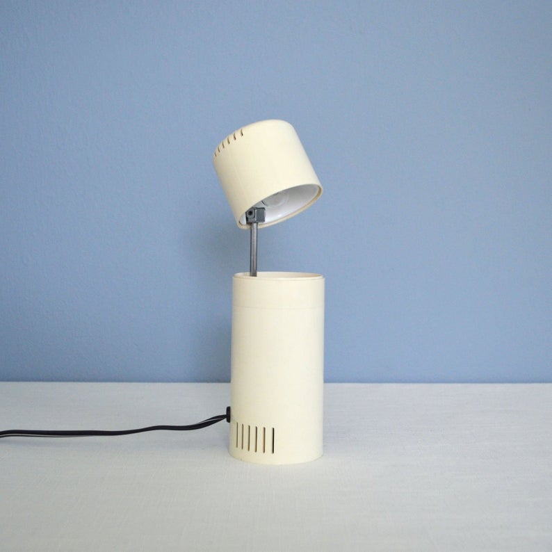 White desk lamp.