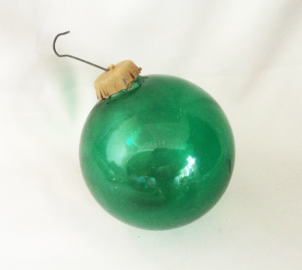 Vintage West German Glass Christmas Ornaments Plastic Caps 