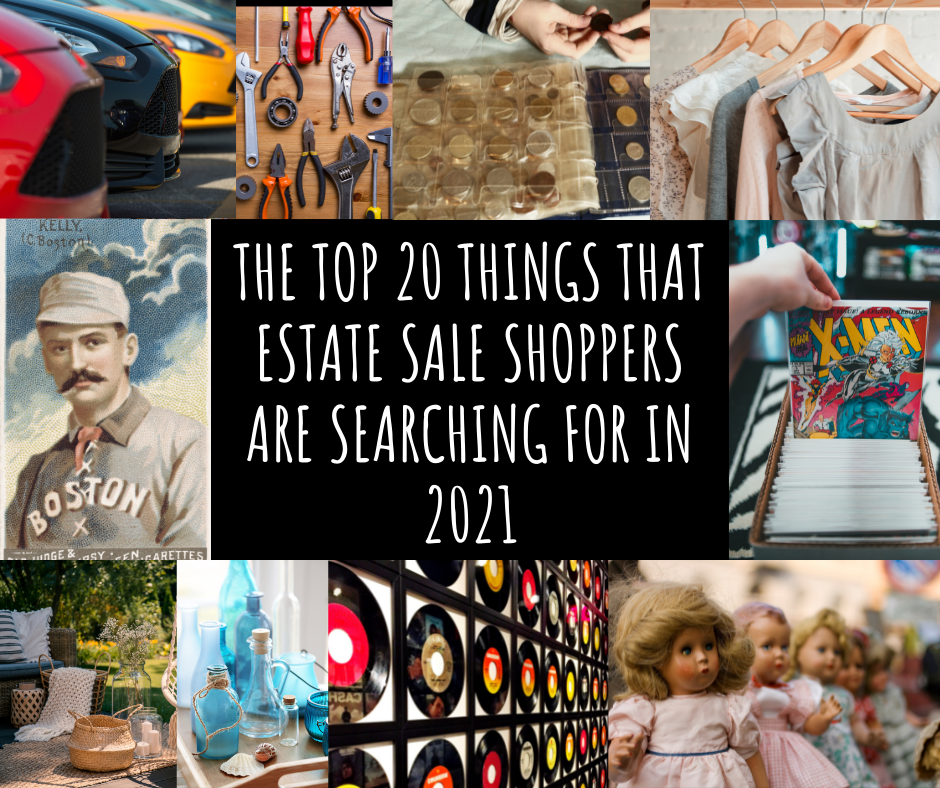 The top 20 most popular estate sale search terms