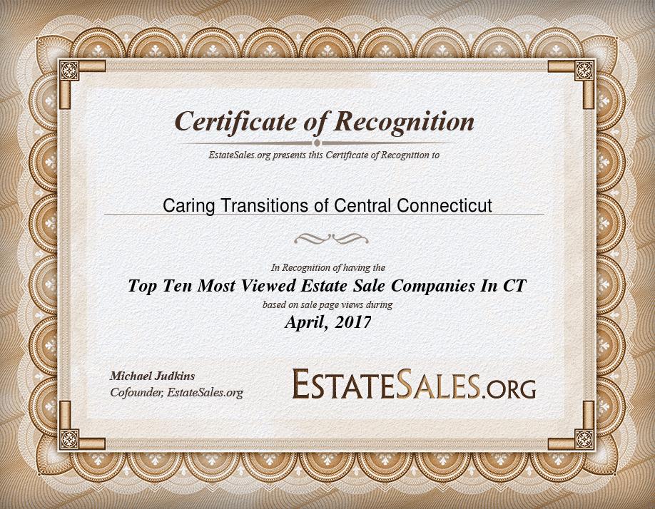 Most Viewed Estate Sale Company Award