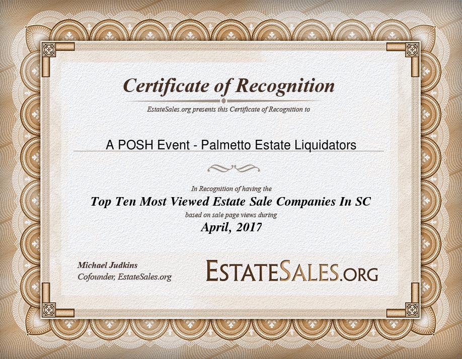 Most Viewed Estate Sale Company Award