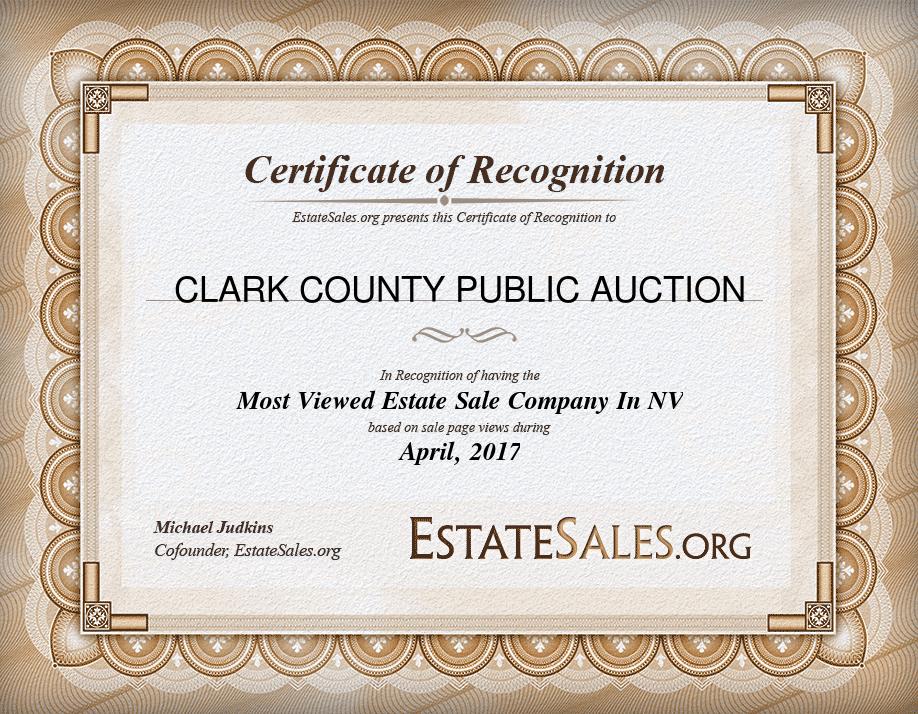 Most Viewed Estate Sale Company Award