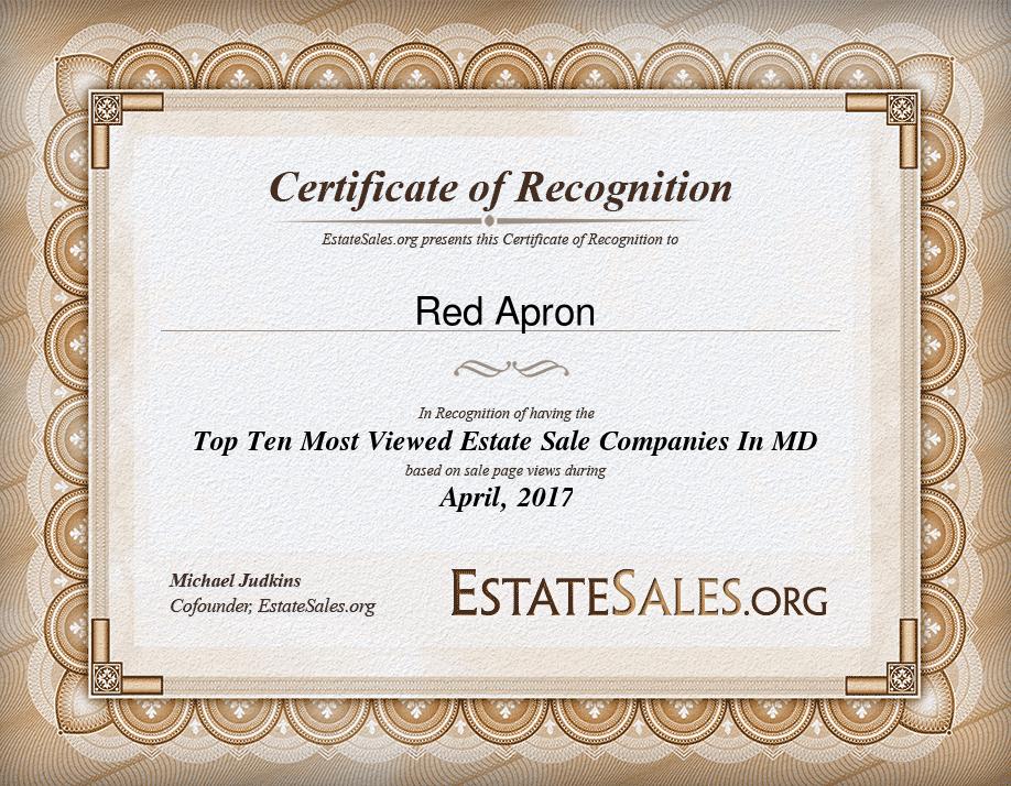 Most Viewed Estate Sale Company Award