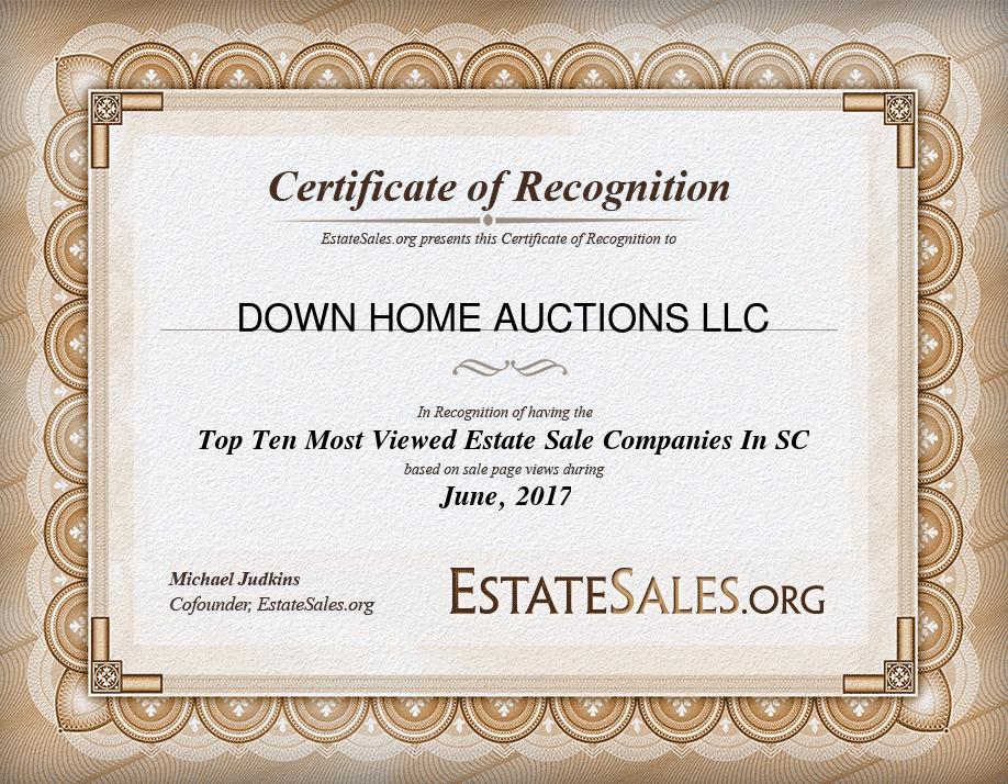 Most Viewed Estate Sale Company Award