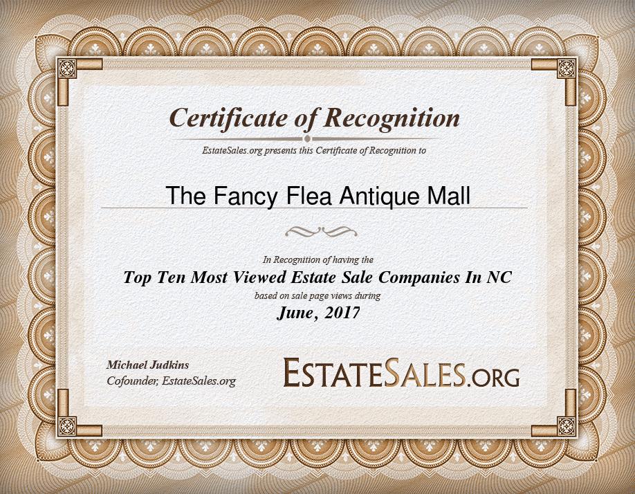 Most Viewed Estate Sale Company Award