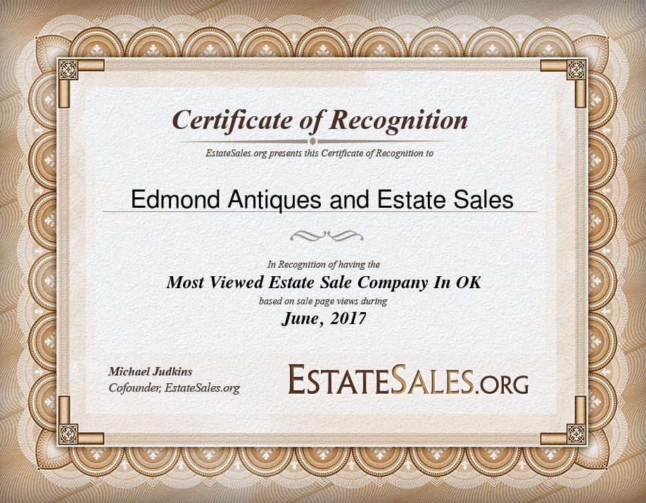 Most Viewed Estate Sale Company Award