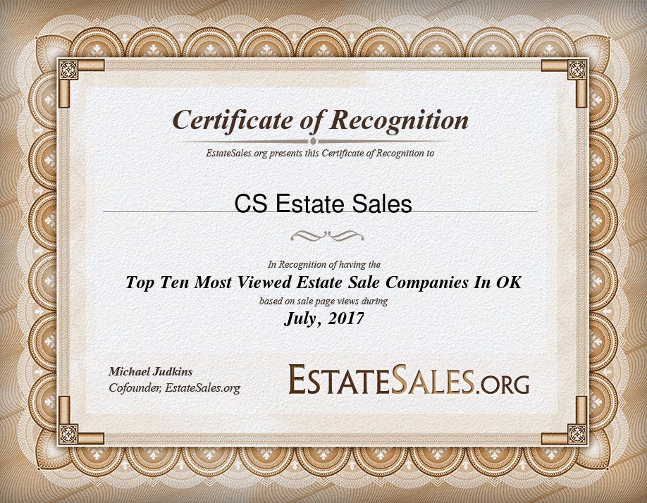 Most Viewed Estate Sale Company Award